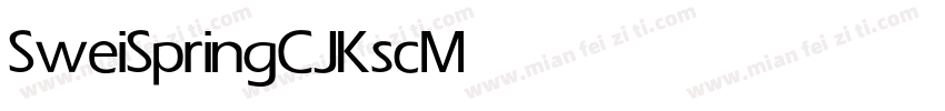 SweiSpringCJKsc Medium字体转换